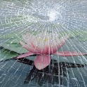 Broken screen live wallpaper logo