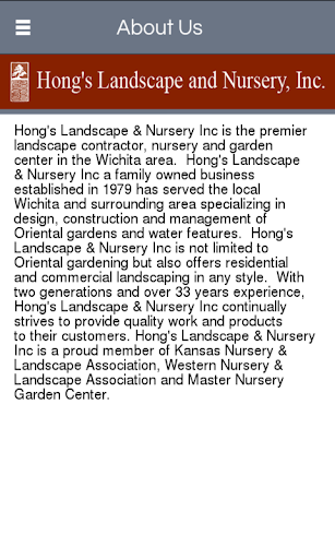 【免費商業App】Hong's Landscape and Nursery-APP點子