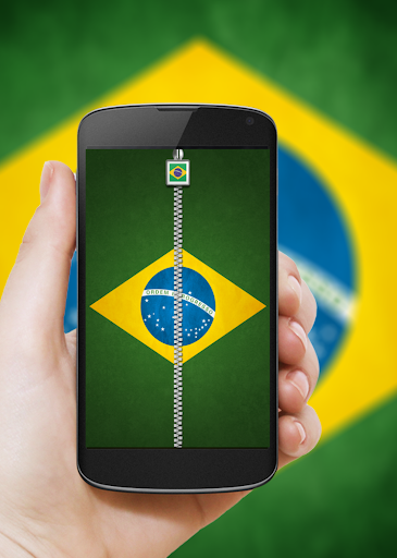 巴西國旗拉鍊鎖