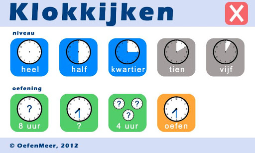 【免費教育App】Klokkijken-APP點子