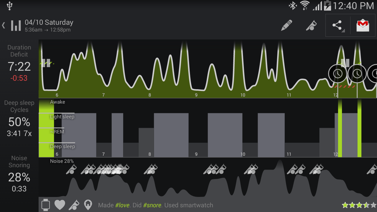 sleep as android native gear companion