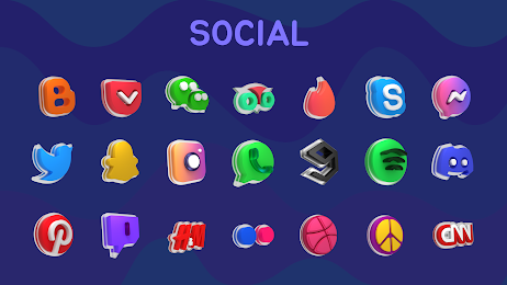 Glasstic 3D Icon Pack 4