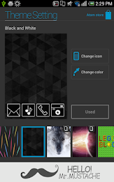 Black and White Atom theme poster 6