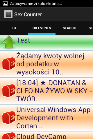 Your events
