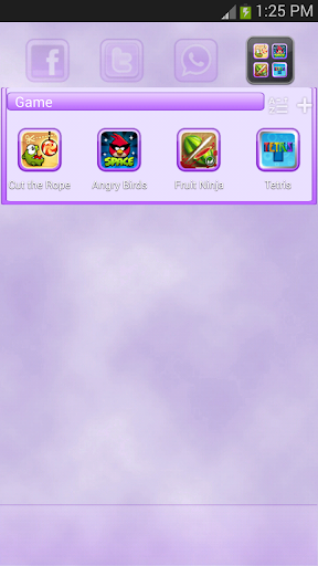 【免費通訊App】GO Launcher Pro Purple Theme-APP點子