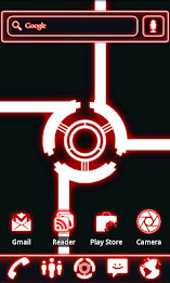 Glow Pulse Red Live Wallpaper poster 1