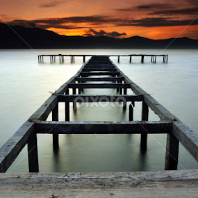 Taipa Pier At The Twilight by Hajar Wisnu Dwiputra - Landscapes Sunsets & Sunrises
