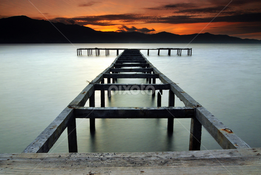Taipa Pier At The Twilight by Hajar Wisnu Dwiputra - Landscapes Sunsets & Sunrises