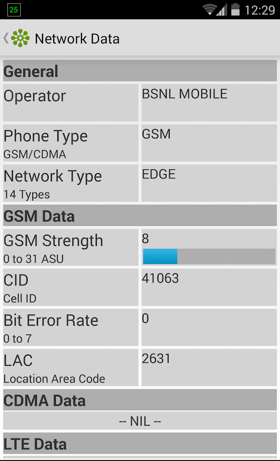 Network Signal Strength screenshot
