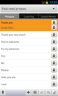 Free English<->Croatian Phrasebook APK for PC