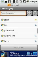 Windows Live Hotmail PUSH mail screenshot