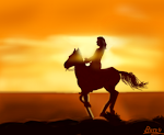 Girl Riding Horse for Thewalkingdude : )
