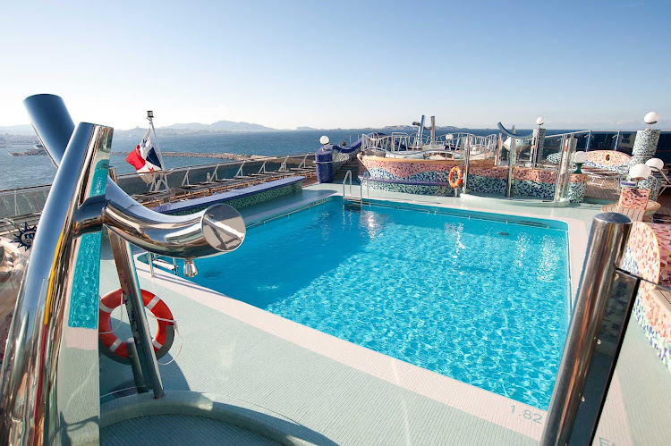 The Playa del Sol pool is just one of four pools aboard MSC Splendida.