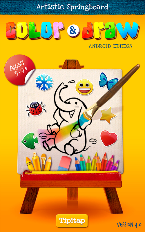 Android application Color &amp; Draw for kids screenshort