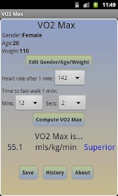 VO2 Max Calculatorのおすすめ画像1
