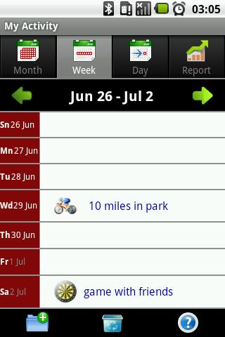 My Activity Screen 2