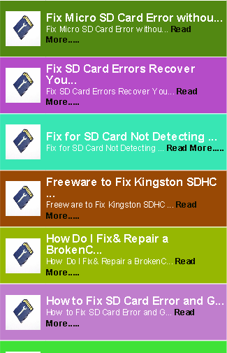 Fix SD Card Problems