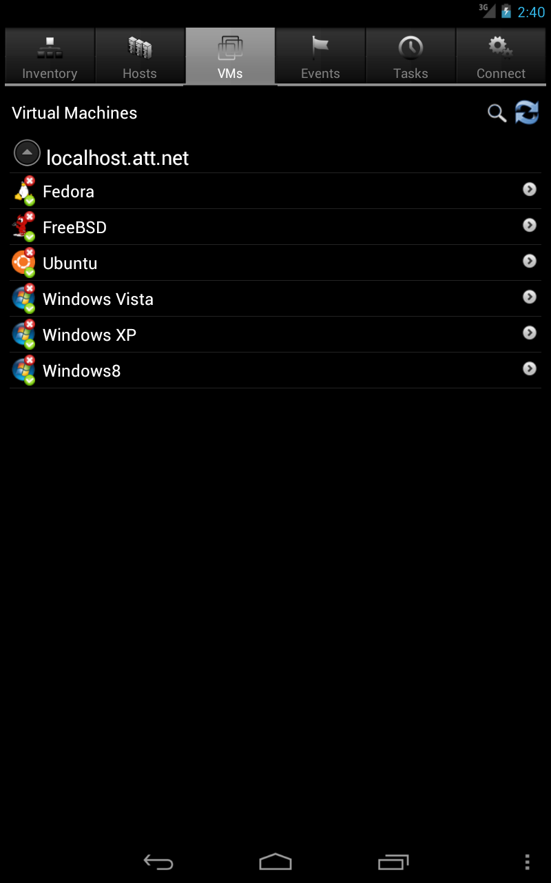 iVMControl Lite Screen 2