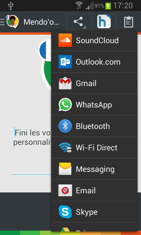 Mendoo, the Cameroonian voice Screen 2