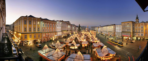 Christmas market in Linz, Austria.