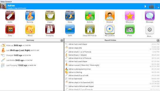 Baby Connect Trial logger