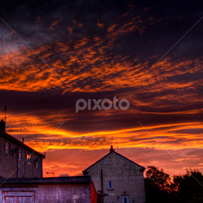 sky on fire this morning 6am by Mark Shepherdson - Landscapes Sunsets & Sunrises