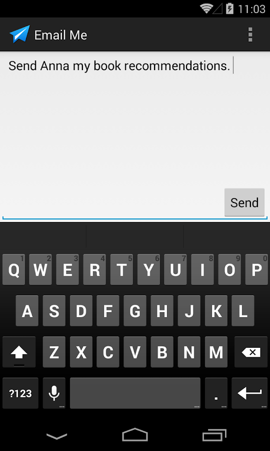   E-posta mig / Email Me– skärmdump 