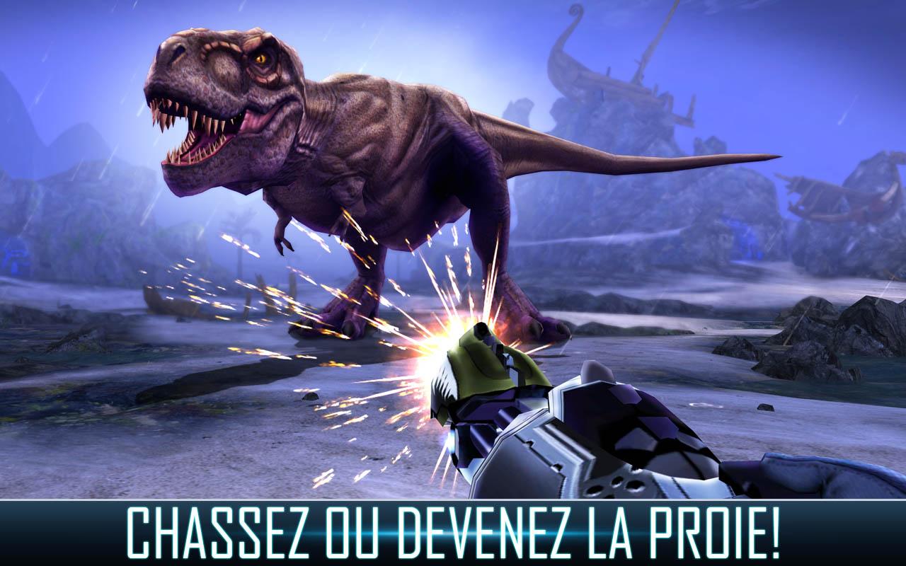 Android application DINO HUNTER: DEADLY SHORES screenshort