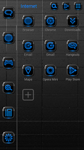 NEON BLUE Smart Launcher Theme(圖3)-速報App