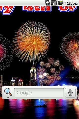 July 4th Live Wallpaper Screen 2