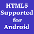 HTML5 Supported for Android1.7.22