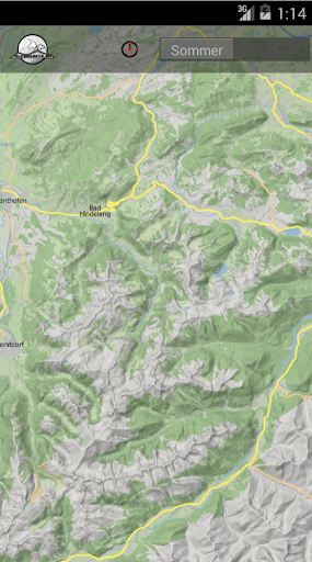 CHIEMGAU mountain range map