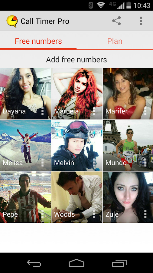 Call Timer Pro - Data Usage - screenshot
