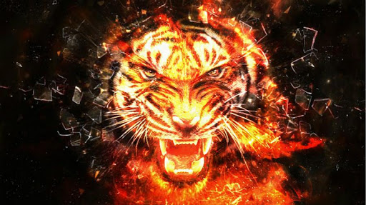Tiger Wallpaper Fantasy Effect