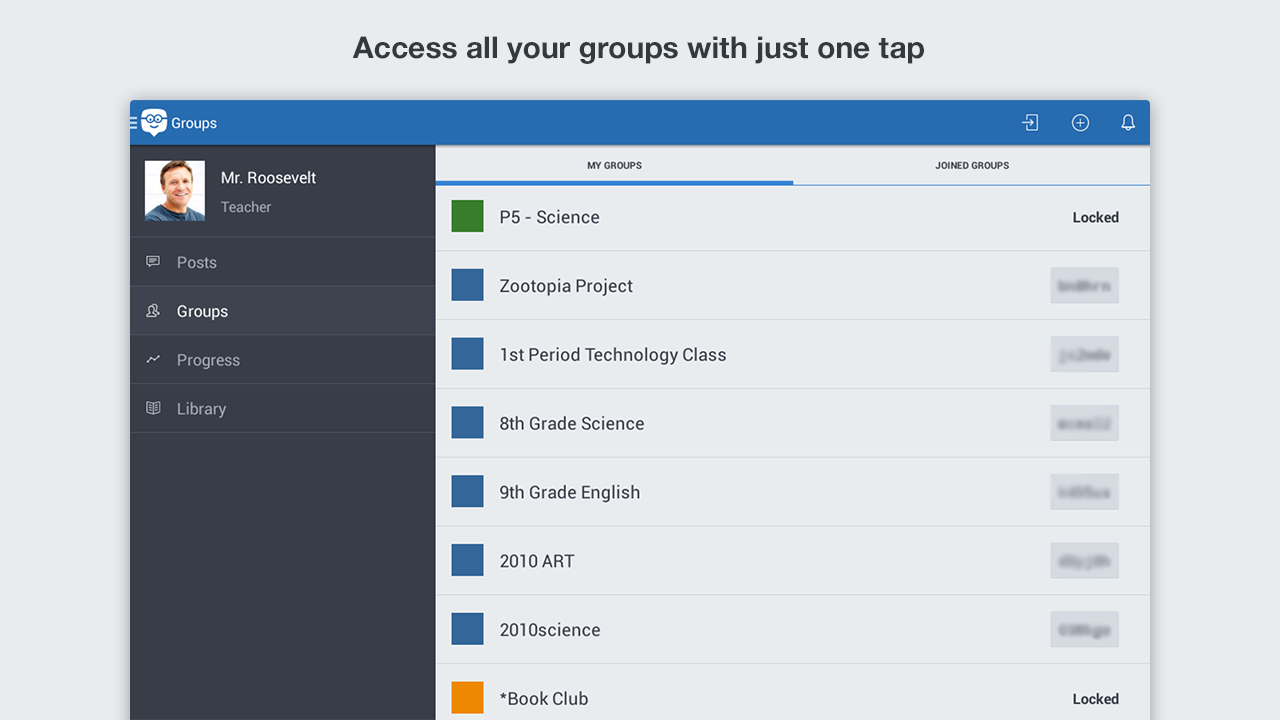 Edmodo- screenshot