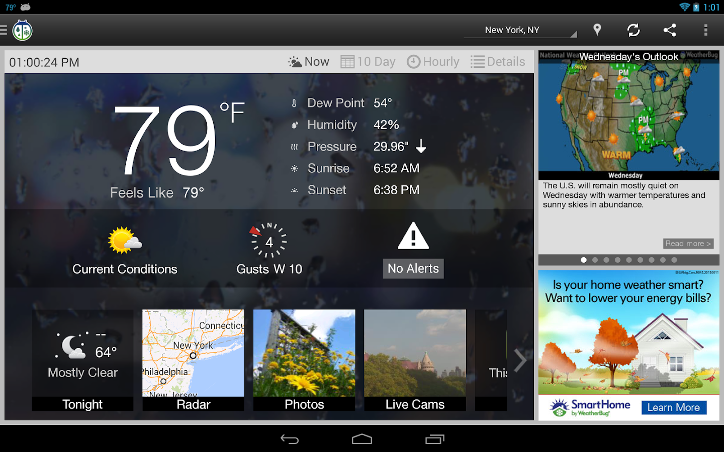 WeatherBug screenshot