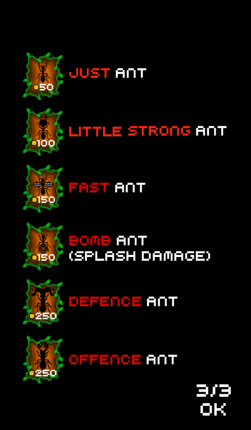 Ant VS Ant :: 1P / 2P Screen 2