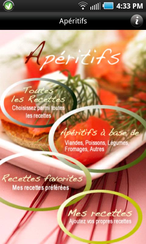 iCuisine Apéritifs Screen 2