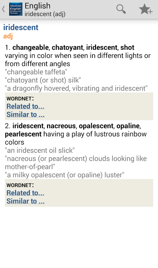 Advanced English & Thesaurus Android Apps on Google Play