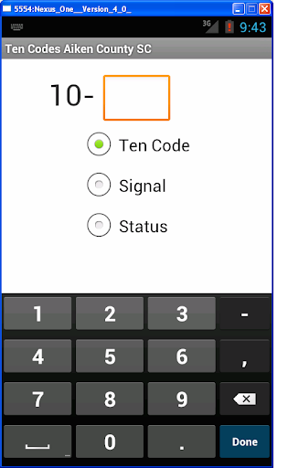 Ten Codes Aiken County SC