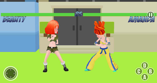 School Girls Fight 3d