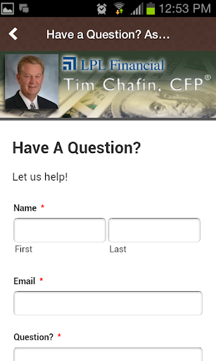 【免費財經App】Tim Chafin, CFP-APP點子