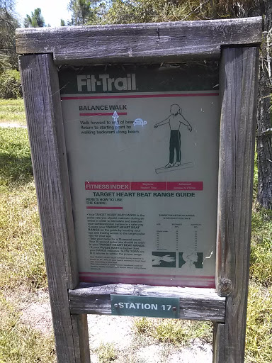 Fit Trail Station 17 Sign