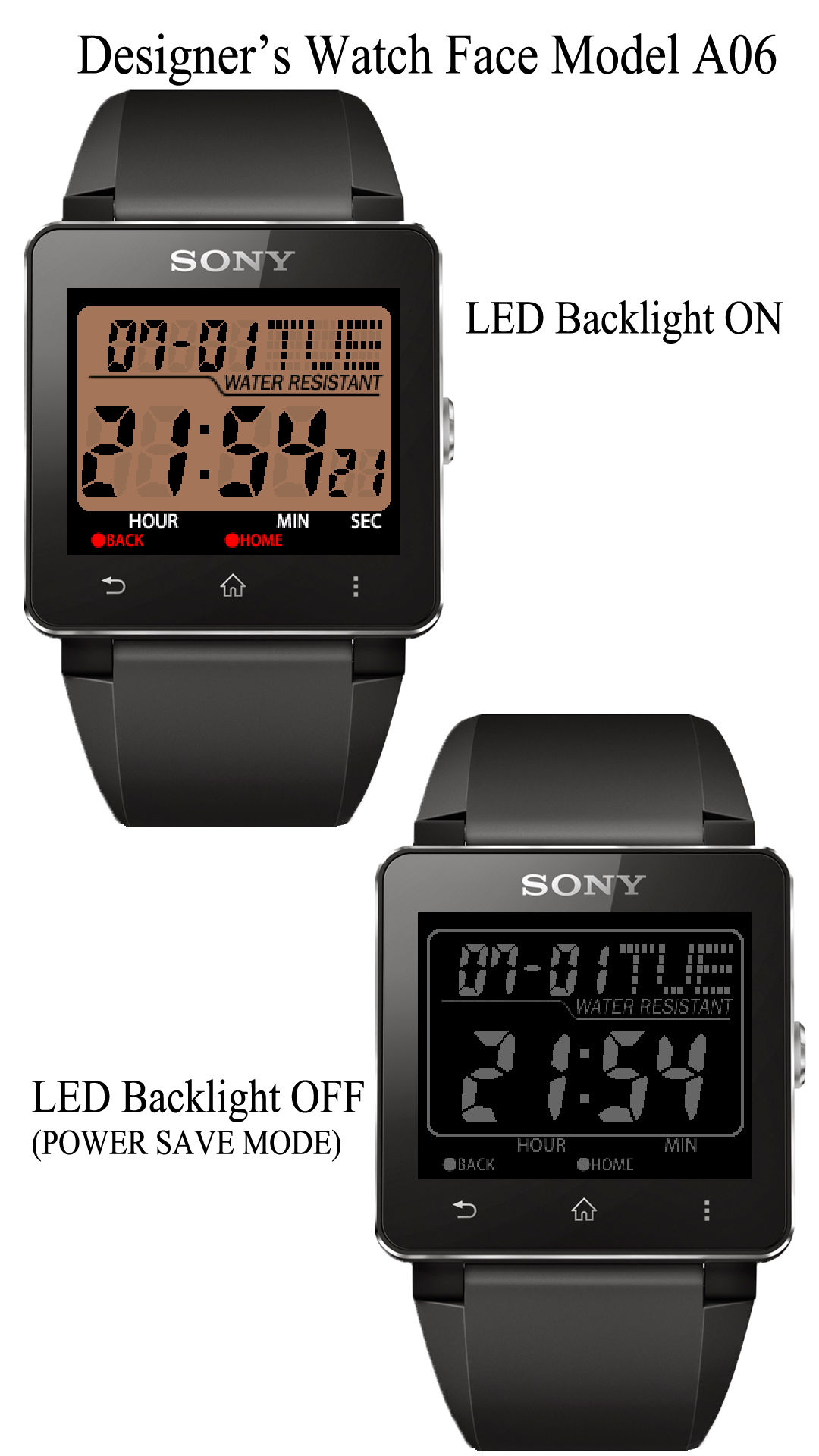 Android application A06 WatchFace for SmartWatch2 screenshort