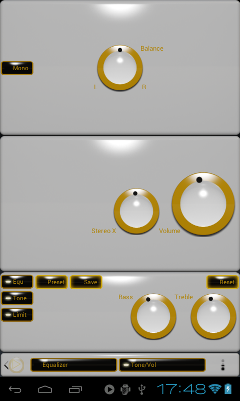 Poweramp Skin Penguin yellow Screen 3