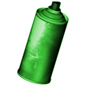 Spraying logo