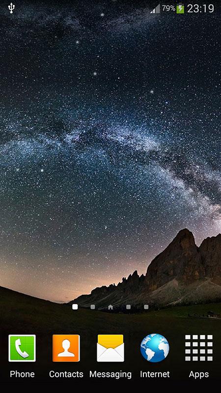 Android application Night Sky Live Wallpaper screenshort