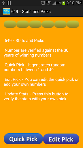 Lotto 649 - Stats and Picks
