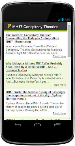 MH17 News Conspiracy