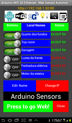 Arduino Wifi 3G Ethernet Web